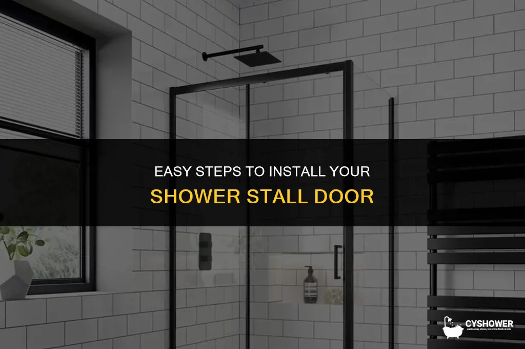 how to install shower stall door