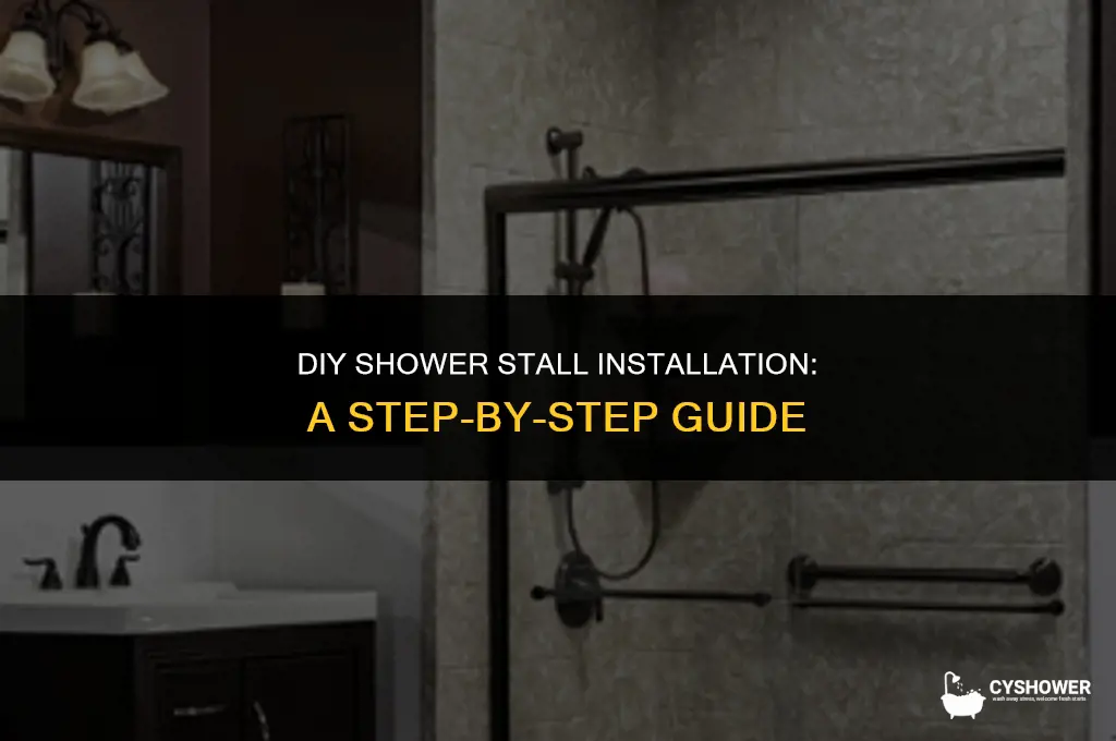 how to install shower stall from scratch