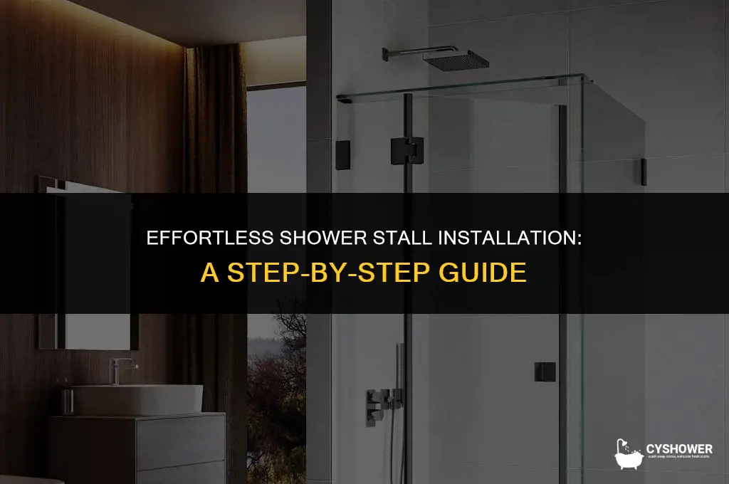 how to install shower stall kit
