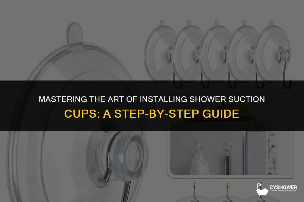 how to install shower suction cups