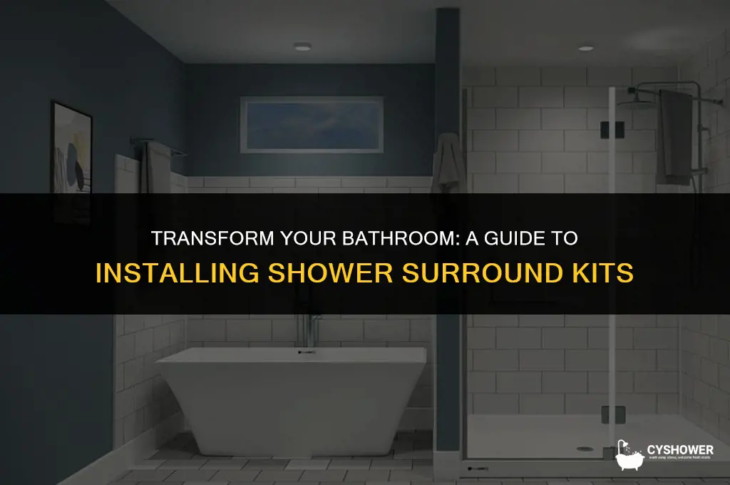 how to install shower surround kits