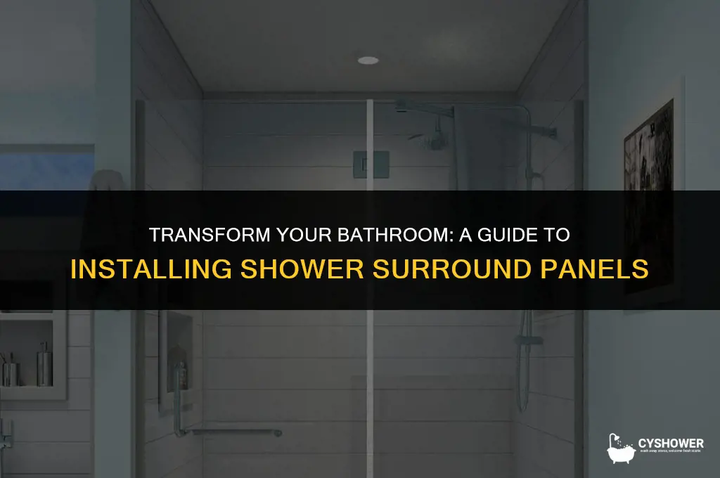 how to install shower surround panels