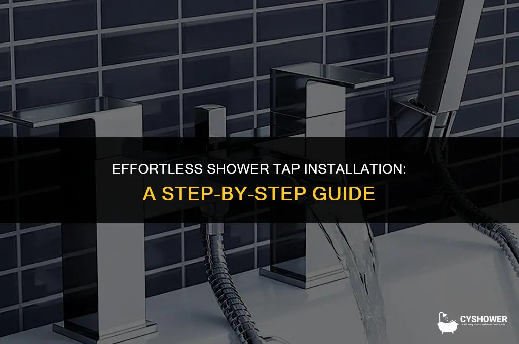 how to install shower tap