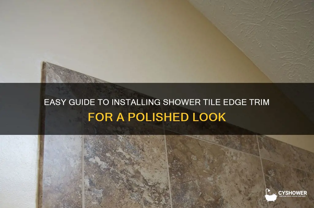 how to install shower tile edge trim