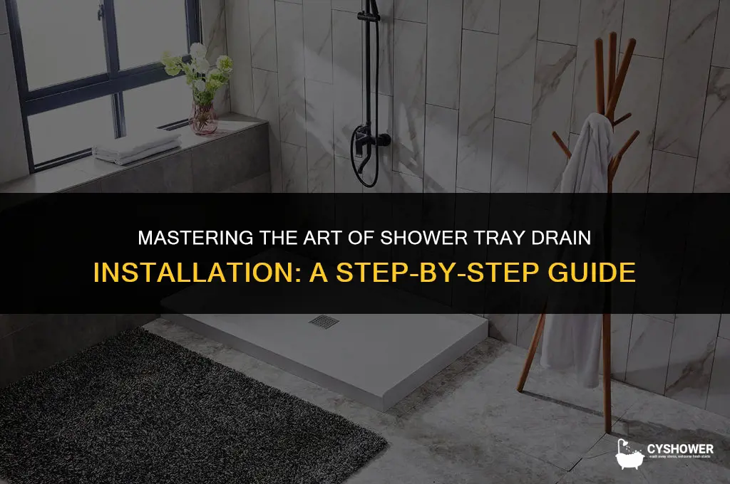 how to install shower tray drain