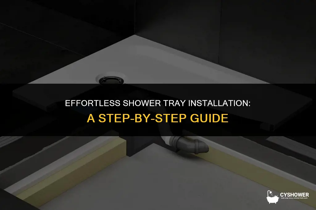 how to install shower tray