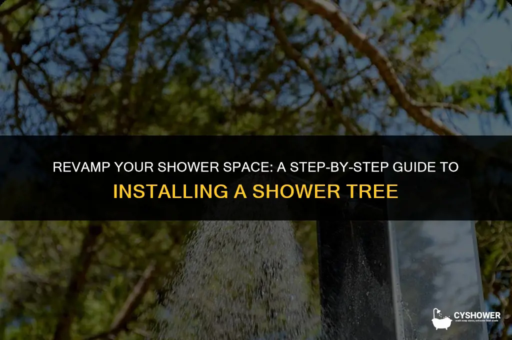 how to install shower tree