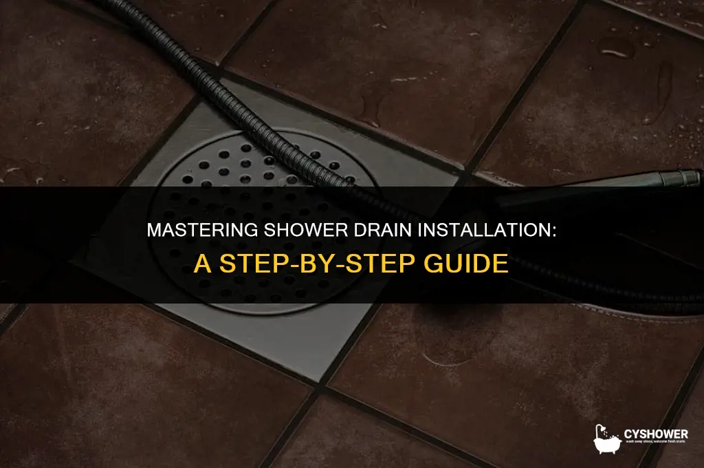 how to install shower trough drains