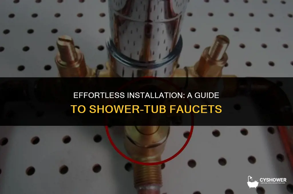 how to install shower tub faucet