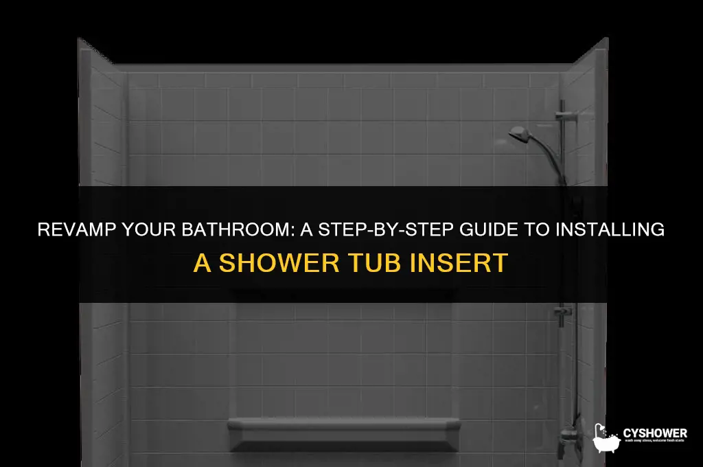 how to install shower tub insert