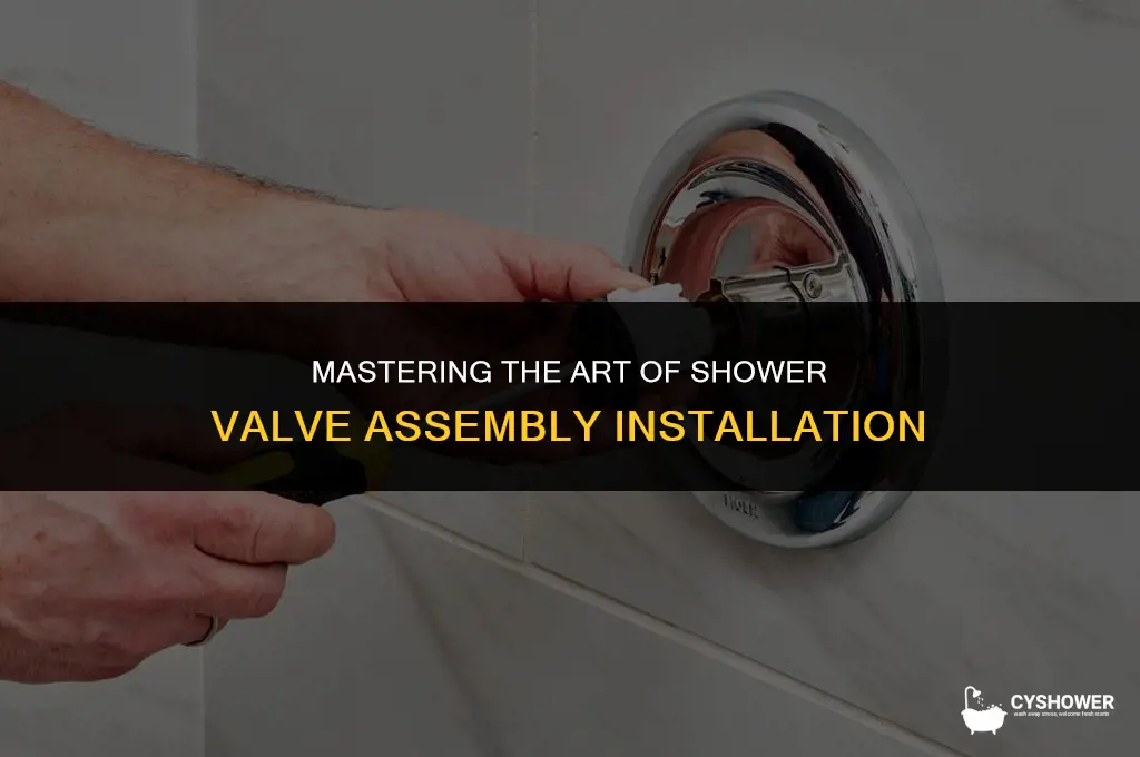 how to install shower valve assembly