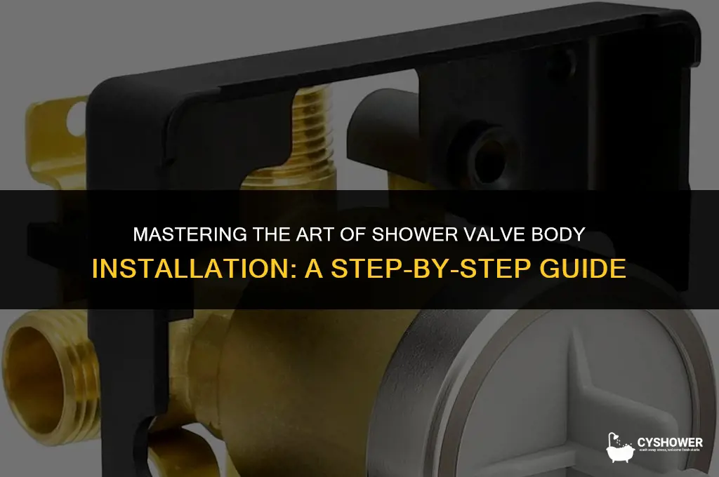 how to install shower valve body