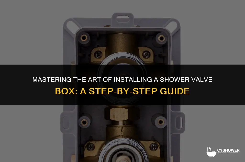how to install shower valve box