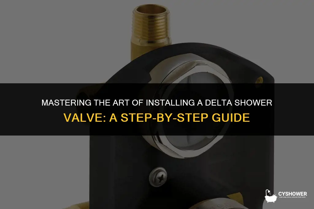 how to install shower valve delta