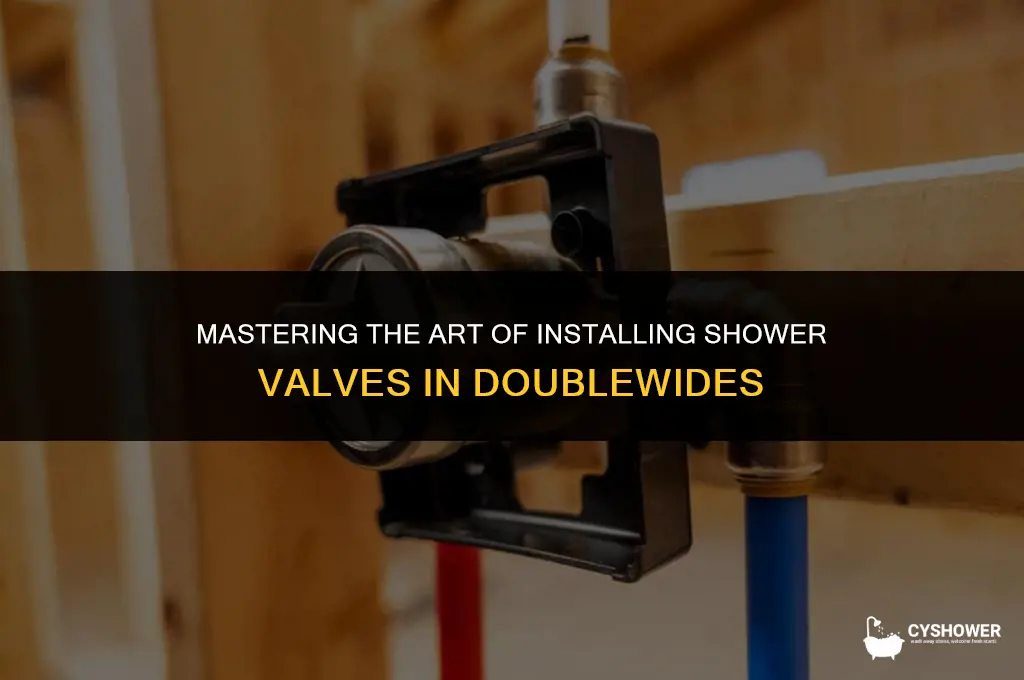 how to install shower valve in doublewide