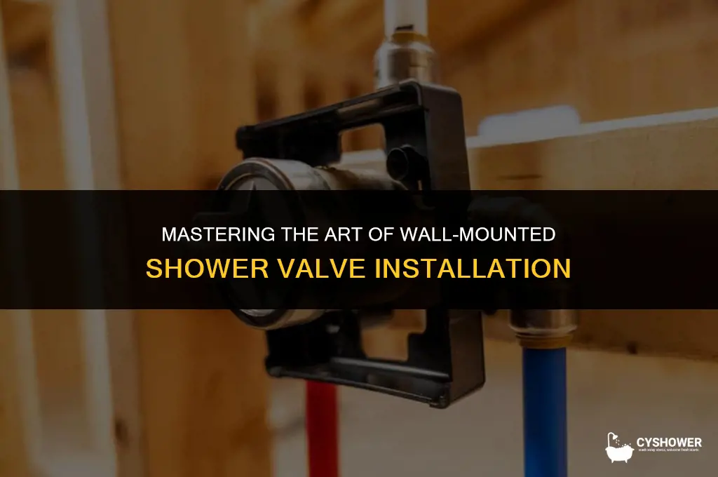 how to install shower valve in wall