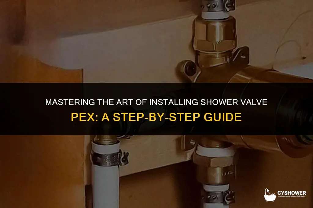 how to install shower valve pex