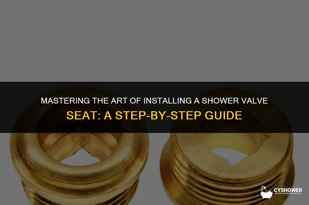 how to install shower valve seat