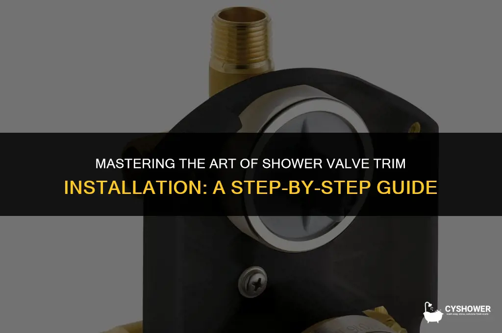 how to install shower valve trim