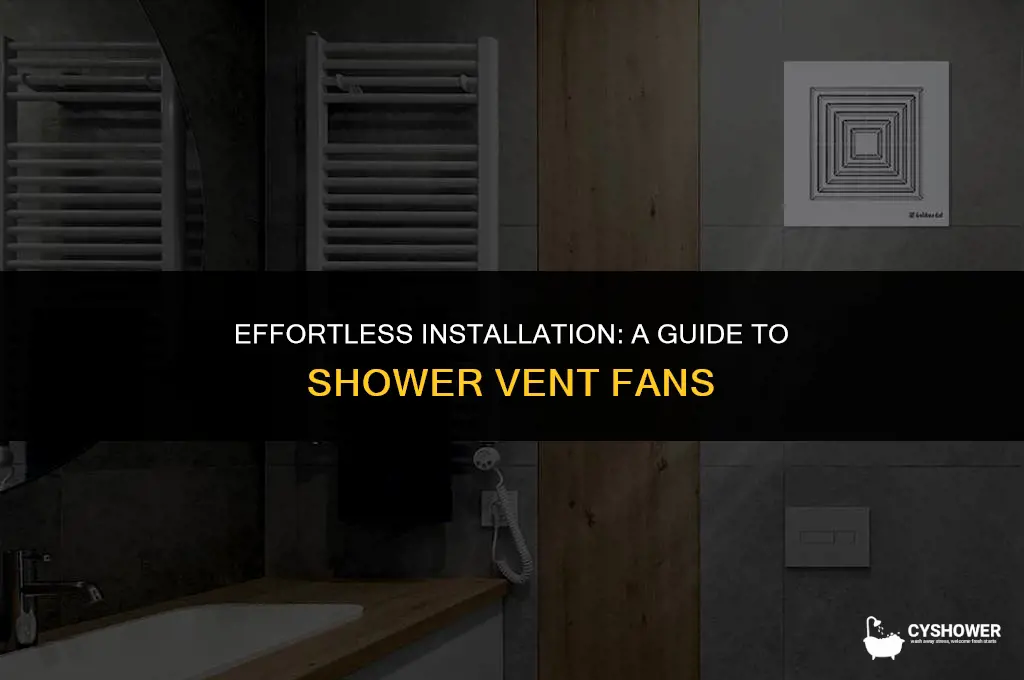 how to install shower vent fan