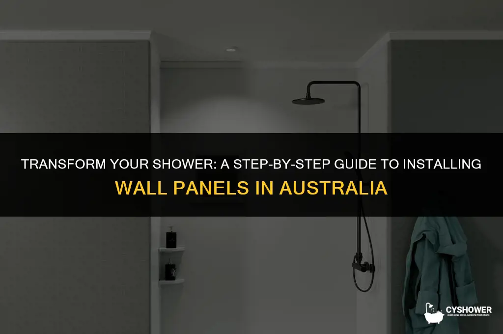 how to install shower wall panels australia