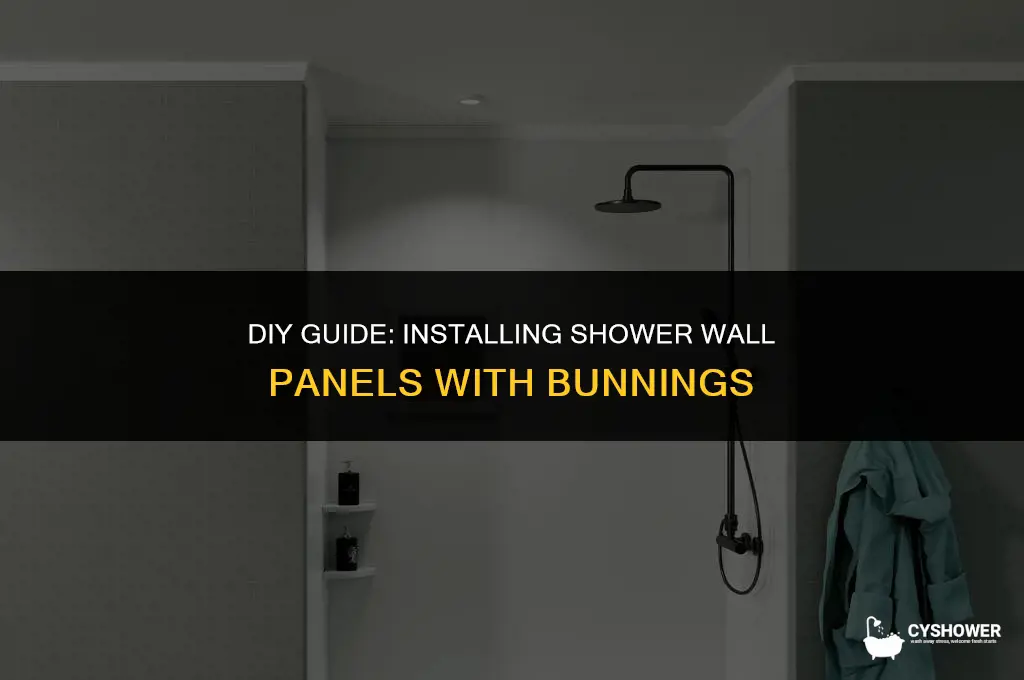 how to install shower wall panels bunnings