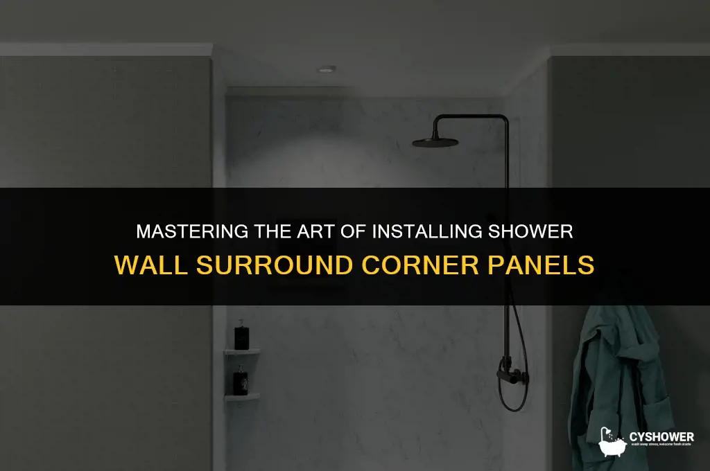 how to install shower wall surround corner wall panel