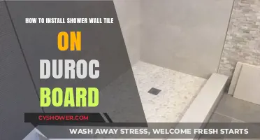 Installing Shower Wall Tile on Duroc Board: A Step-by-Step Guide