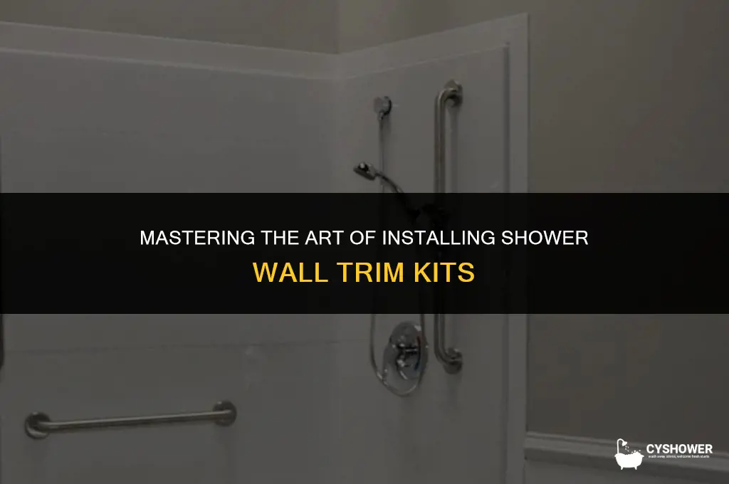 how to install shower wall trim kit