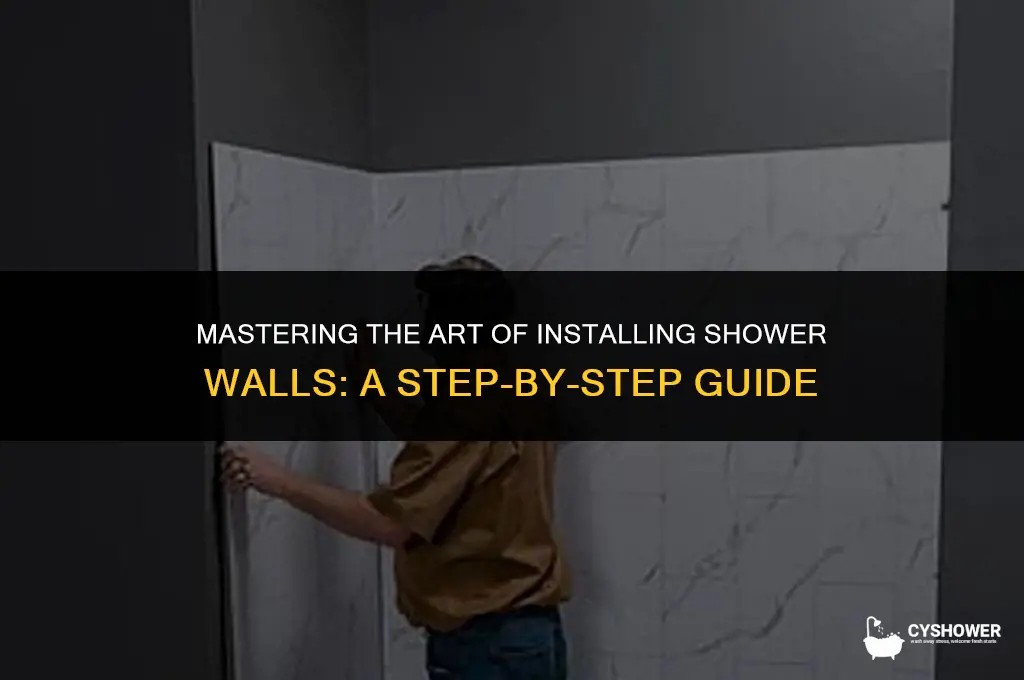 how to install shower walls &amp