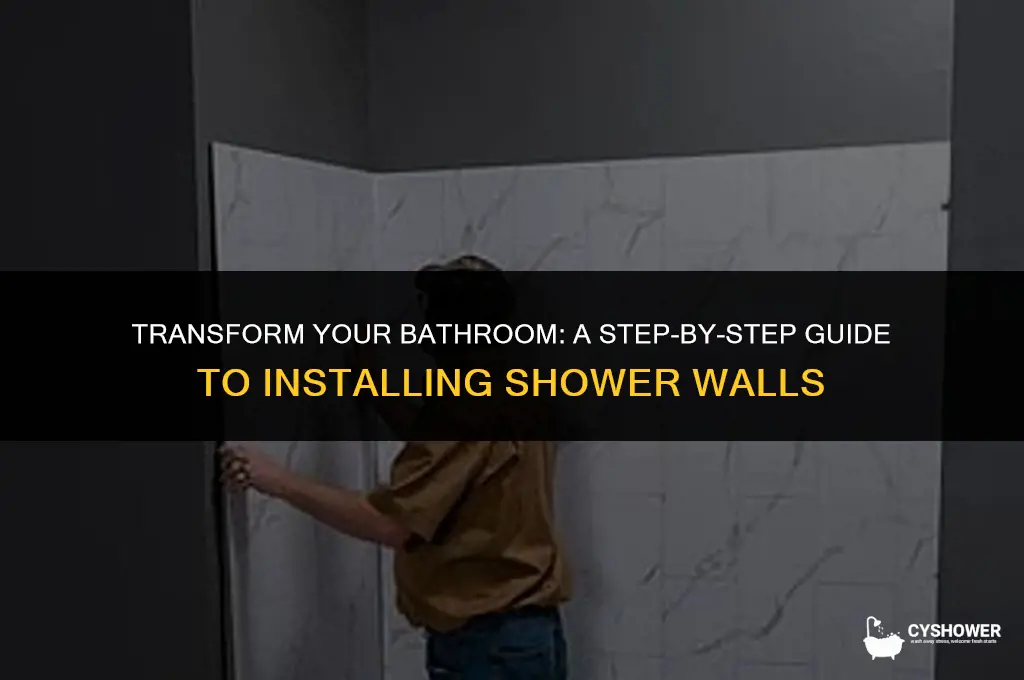 how to install shower walls on a