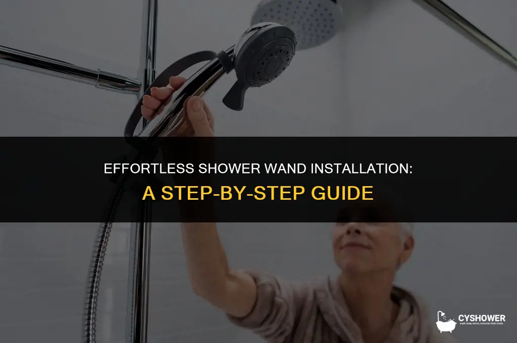 how to install shower wand