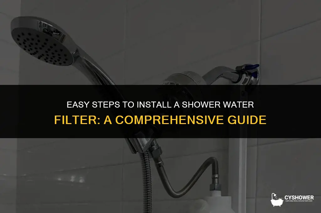 how to install shower water filter