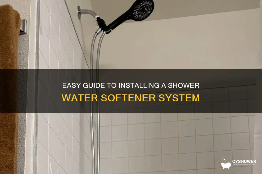 how to install shower water softener