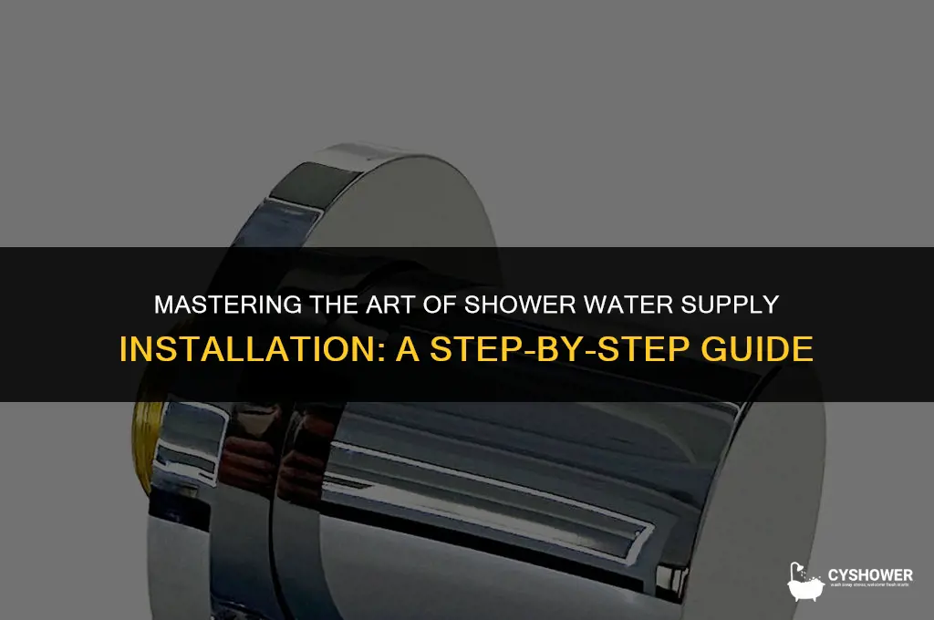 how to install shower water supply