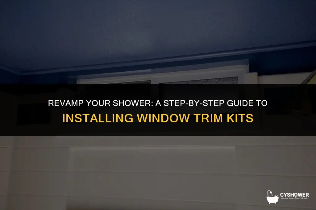 how to install shower window trim kit