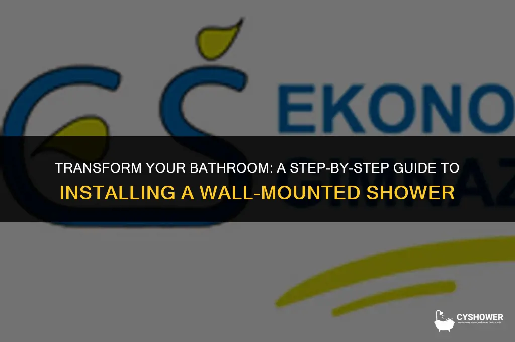 how to install shower with wall