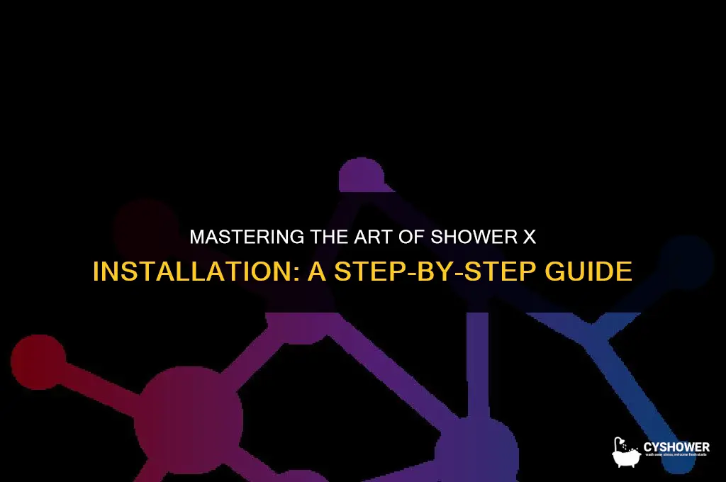 how to install shower x