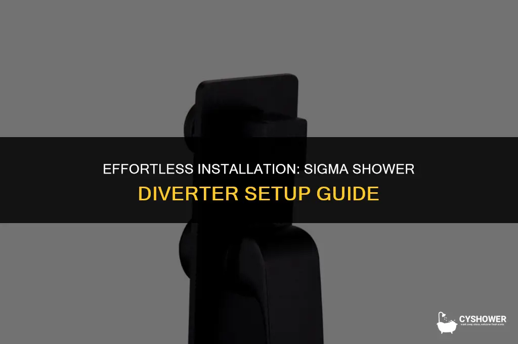 how to install sigma shower diverter