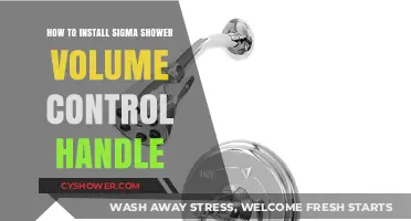 Effortless Installation: Sigma Shower Volume Control Handle Guide