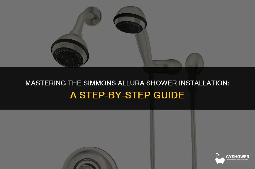how to install simmons allura shower