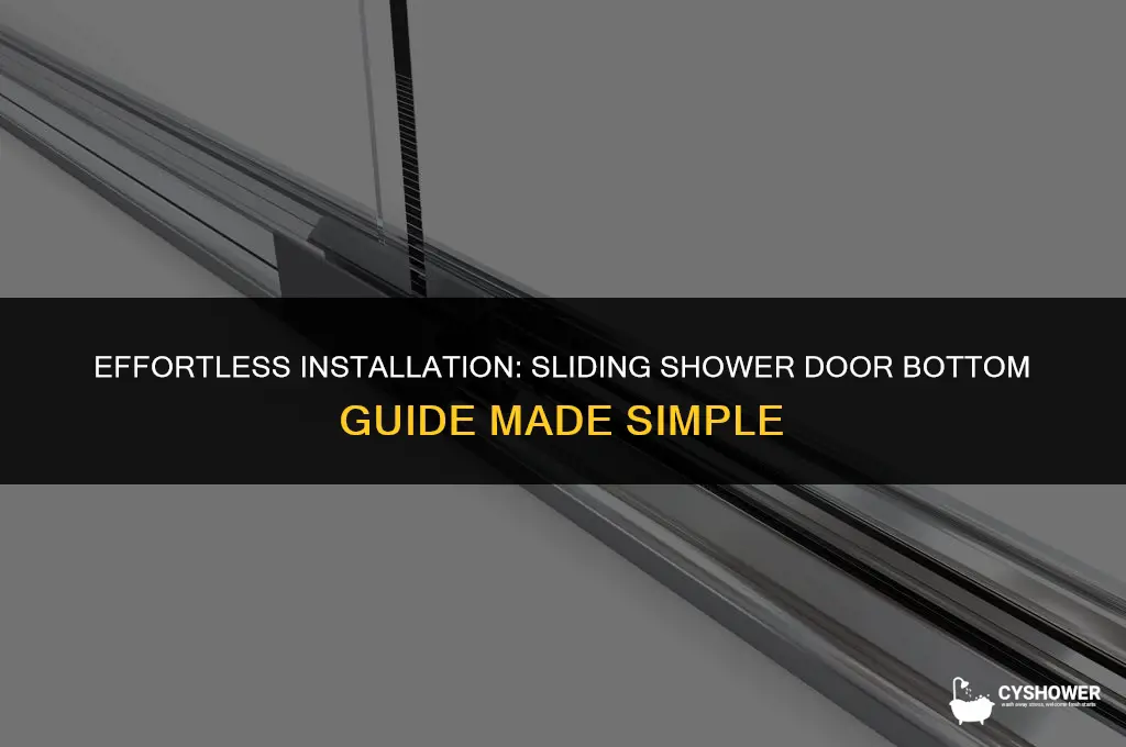 how to install sliding shower door bottom guide