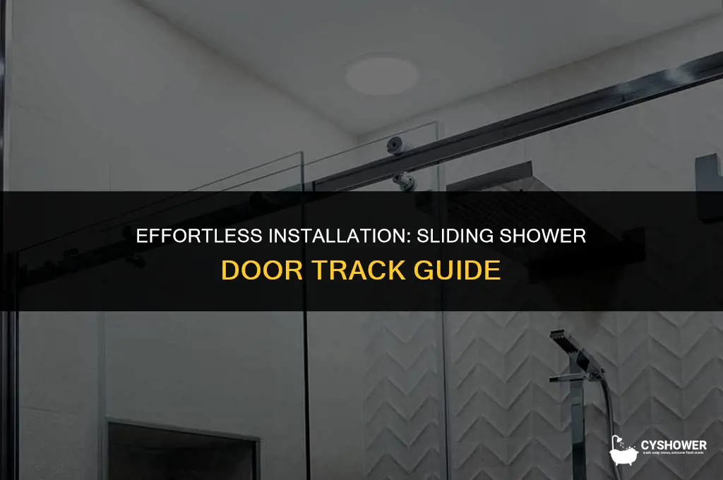 how to install sliding shower door track