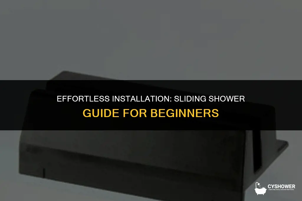 how to install sliding shower guide