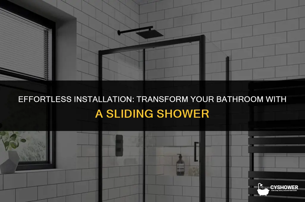how to install sliding shower