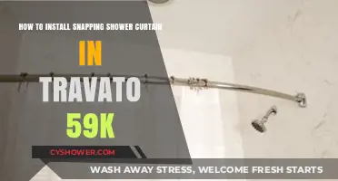 Effortless Installation: Snapping Shower Curtain in Travato 59K