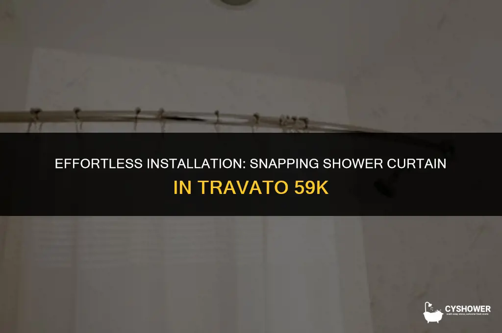 how to install snapping shower curtain in travato 59k