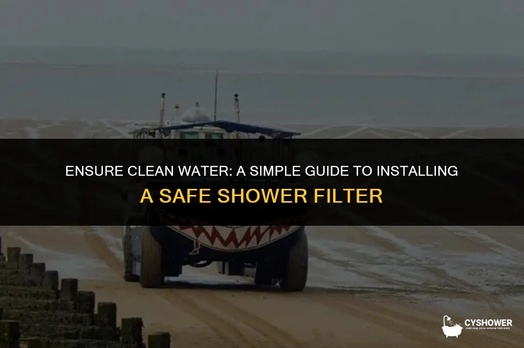 how to install so safe shower filter