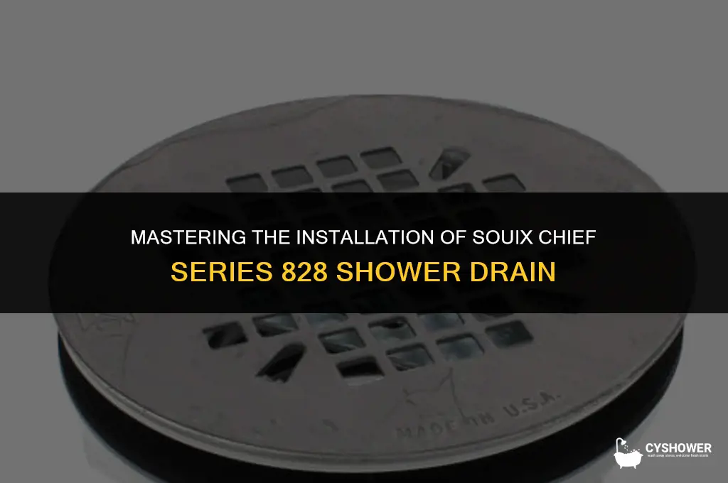 how to install souix chief series 828 shower drain