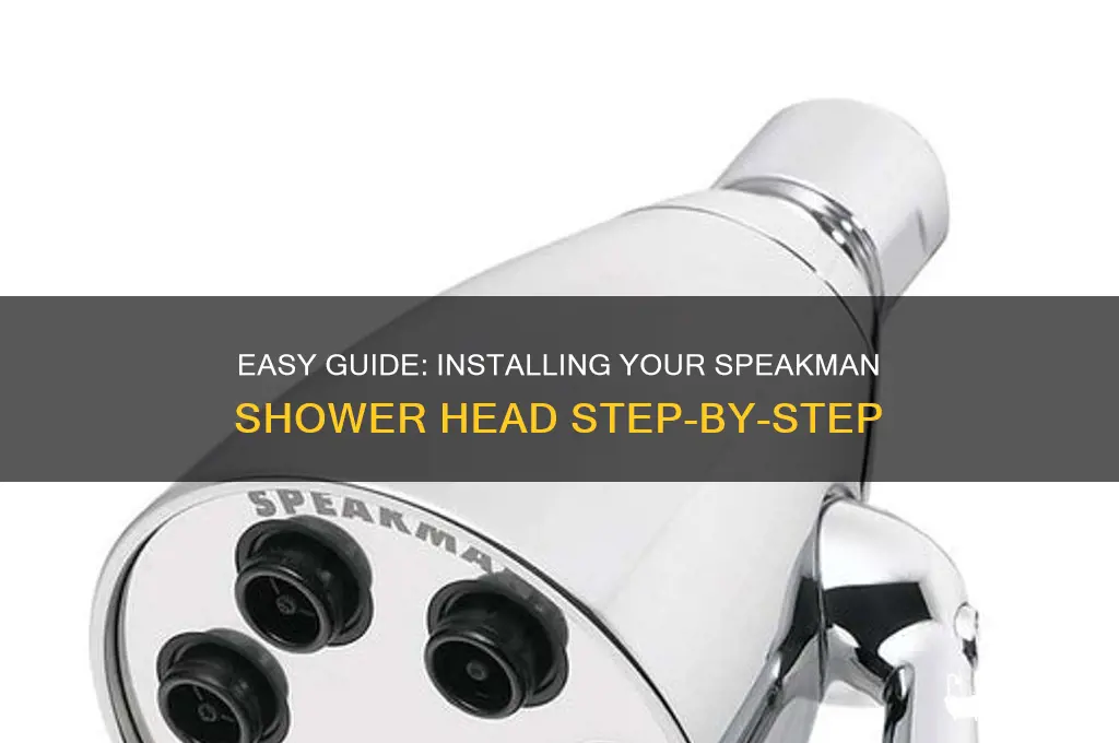 how to install speakman shower head